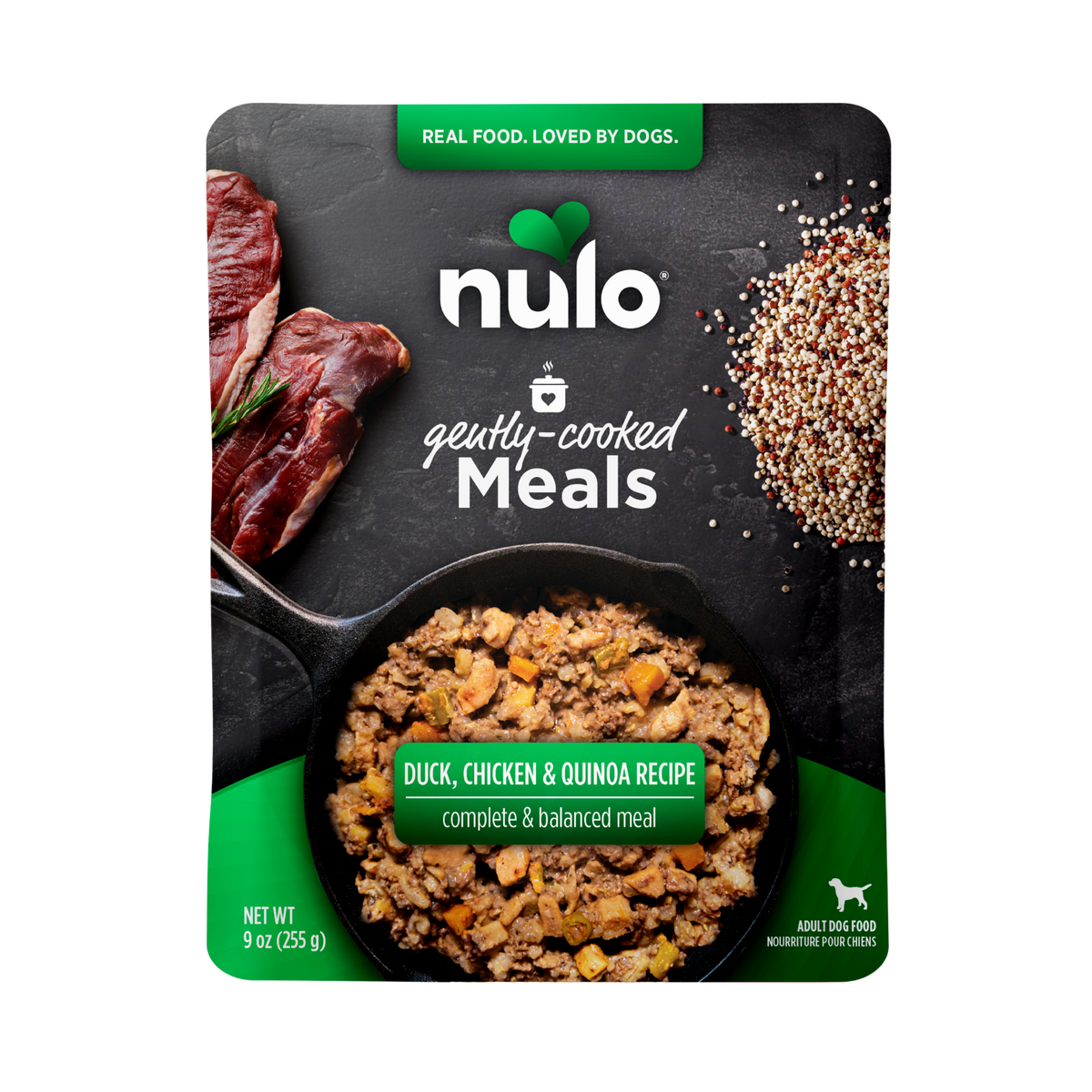 Nulo Gently-Cooked Meals Duck, Chicken & Quinoa Recipe Adult Dog Food