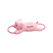 Growl Haystackerz Puddles Piggy Plush & Rope Tug Dog Toy 20 in
