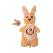 Growl Sidekicks Kanga & Joey Plush Burrow Dog Toy 14 in
