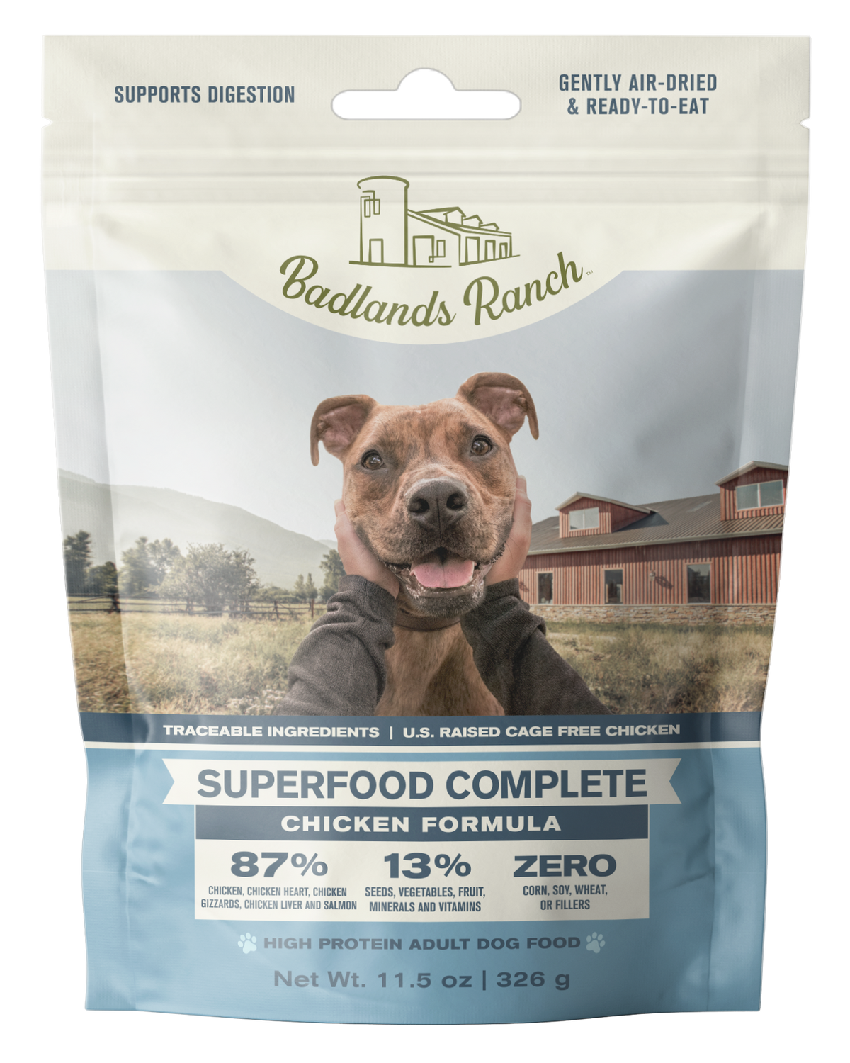 Badlands Ranch Superfood Complete Chicken Formula Adult Air-Dried Dog Food