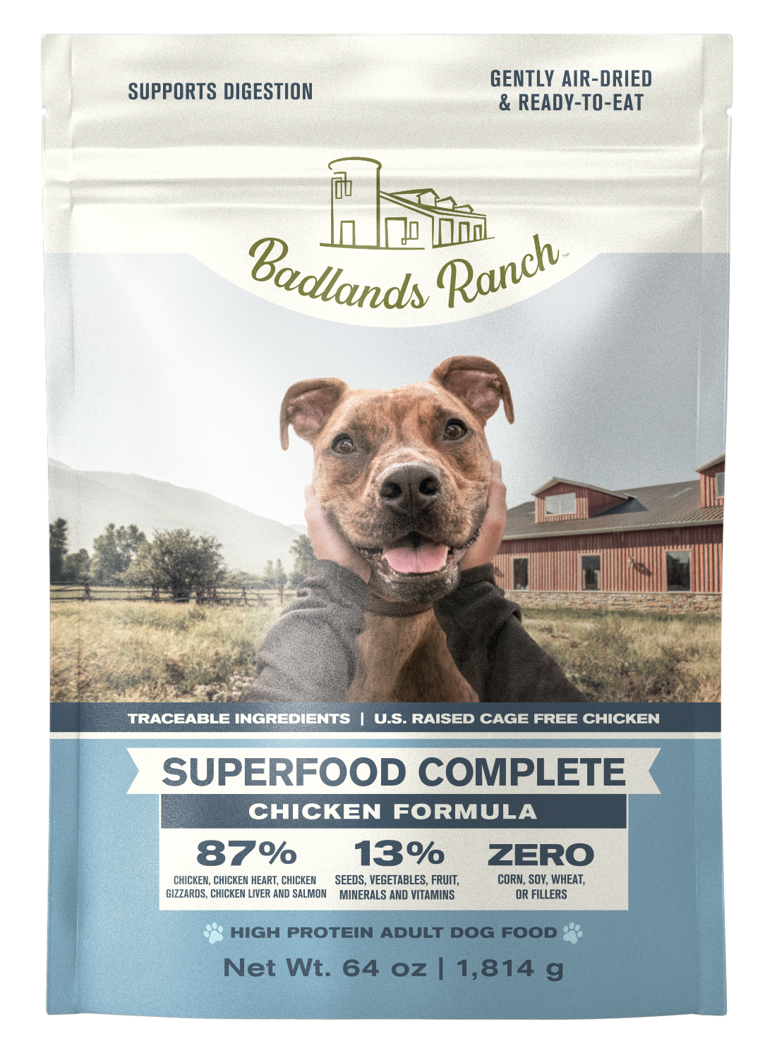 Badlands Ranch Superfood Complete Chicken Formula Adult Air-Dried Dog Food