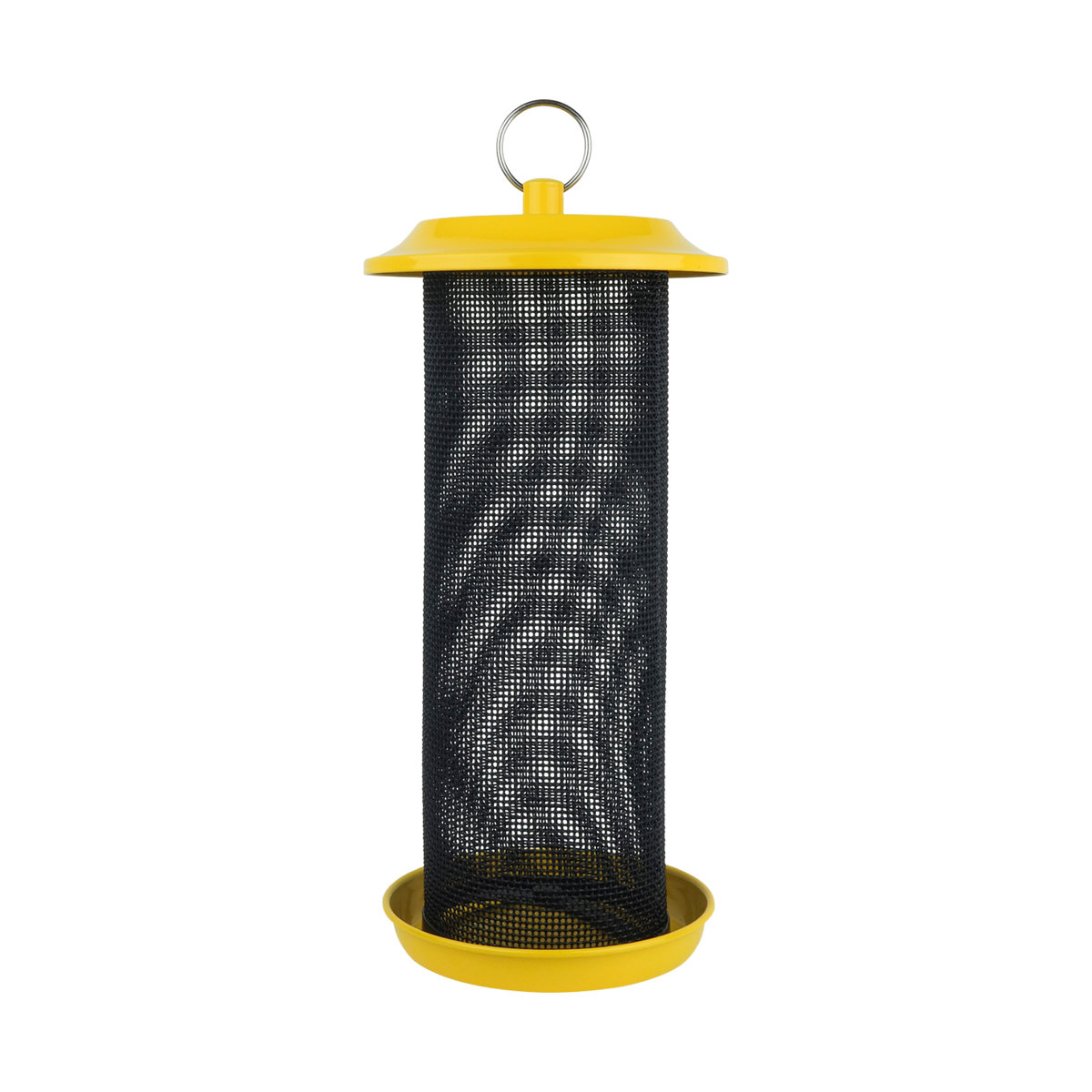 Nature's Way Yellow Sunglow Metal Mesh Thistle Seed Wild Bird Feeder 2 qt