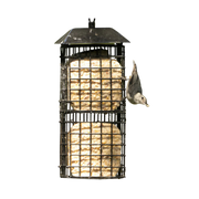 Nature's Way Four Suet Cake Cage Wild Bird Feeder with Roof