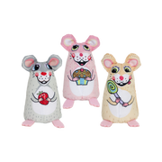 Multipet Fuzzu Sweet Baby Mice Cat Toy, Assorted