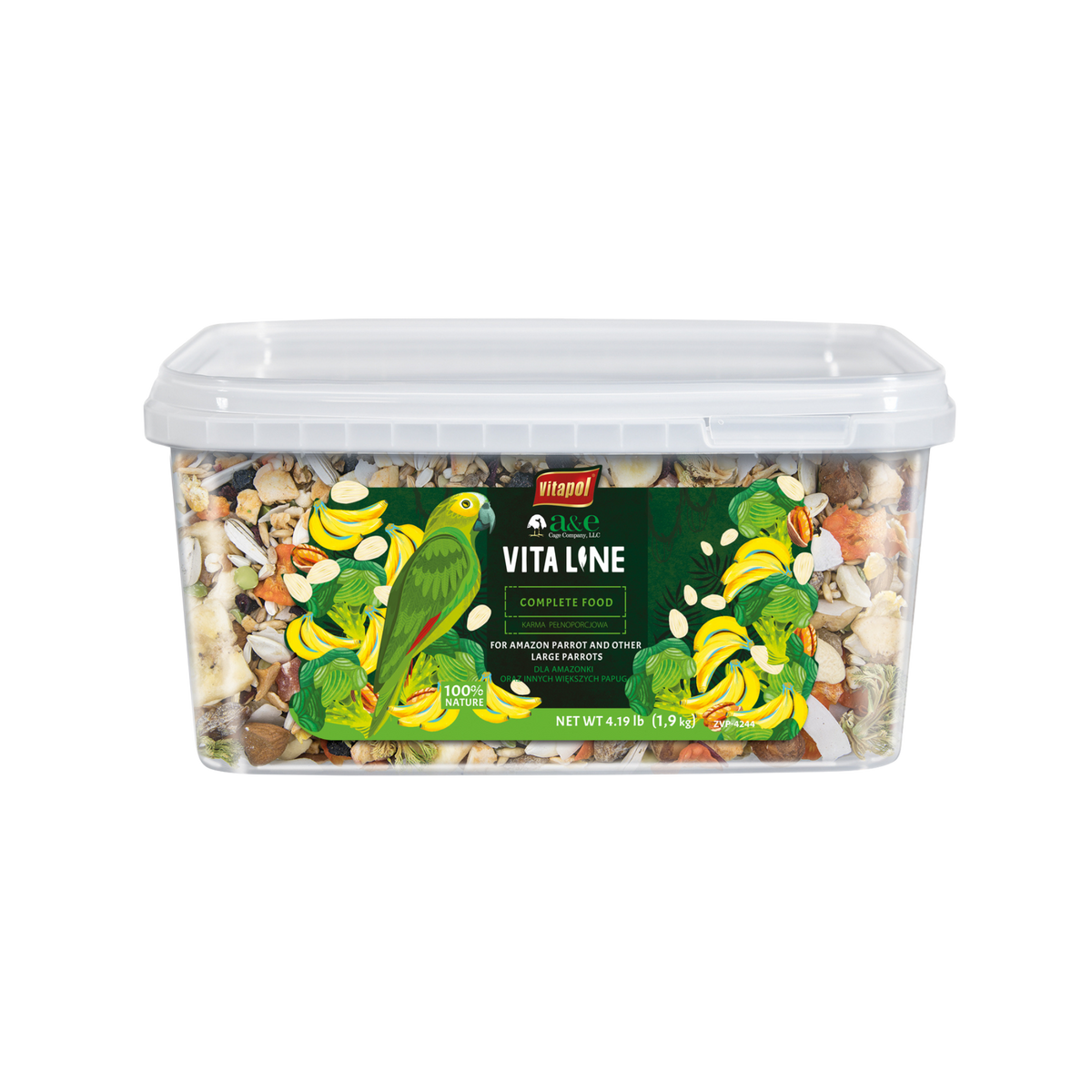 A&E Vita Line Complete Food for Amazon Parrots & Other Large Parrots 4.2 lb