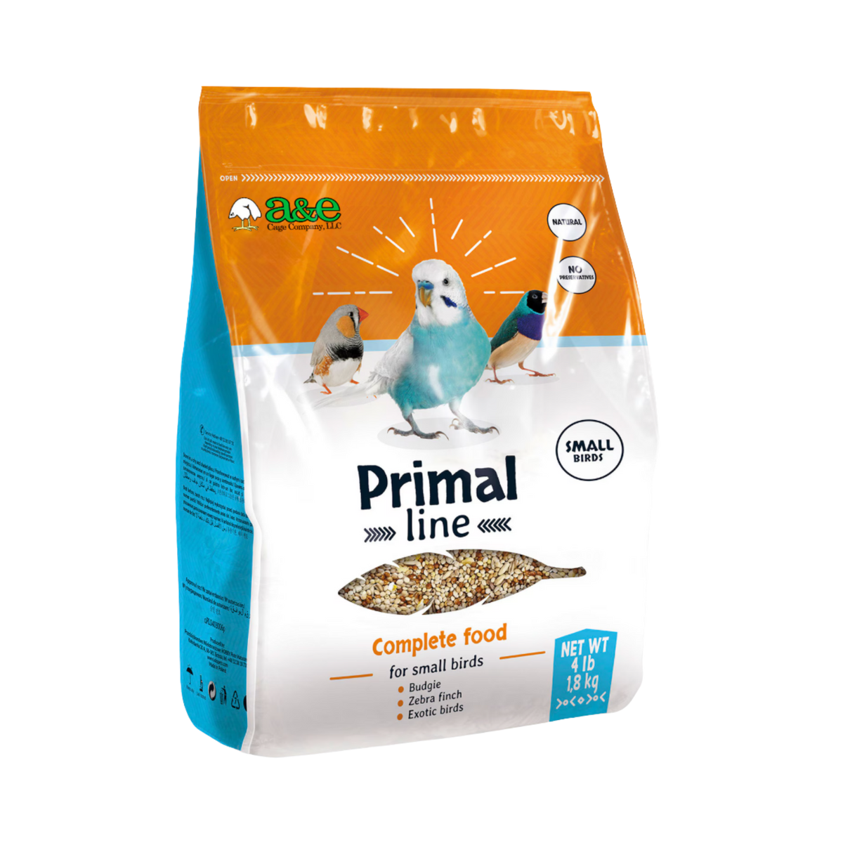 A&E Primal Line Small Bird Food 4 lb