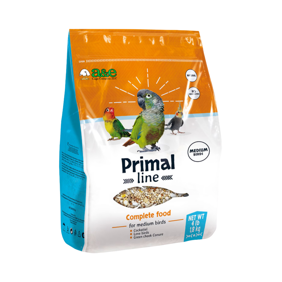 A&E Primal Line Medium Bird Food 4 lb