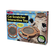 Kole Imports Wood Cat Scratcher Interactive Toy with Jingle Balls