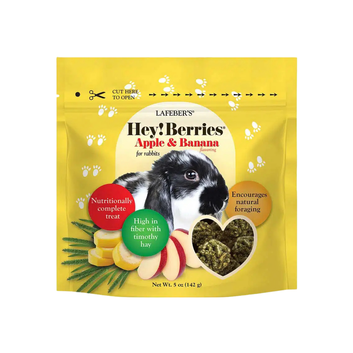 Lafeber's Hey! Berries Apple & Banana Treats for Rabbits 5 oz