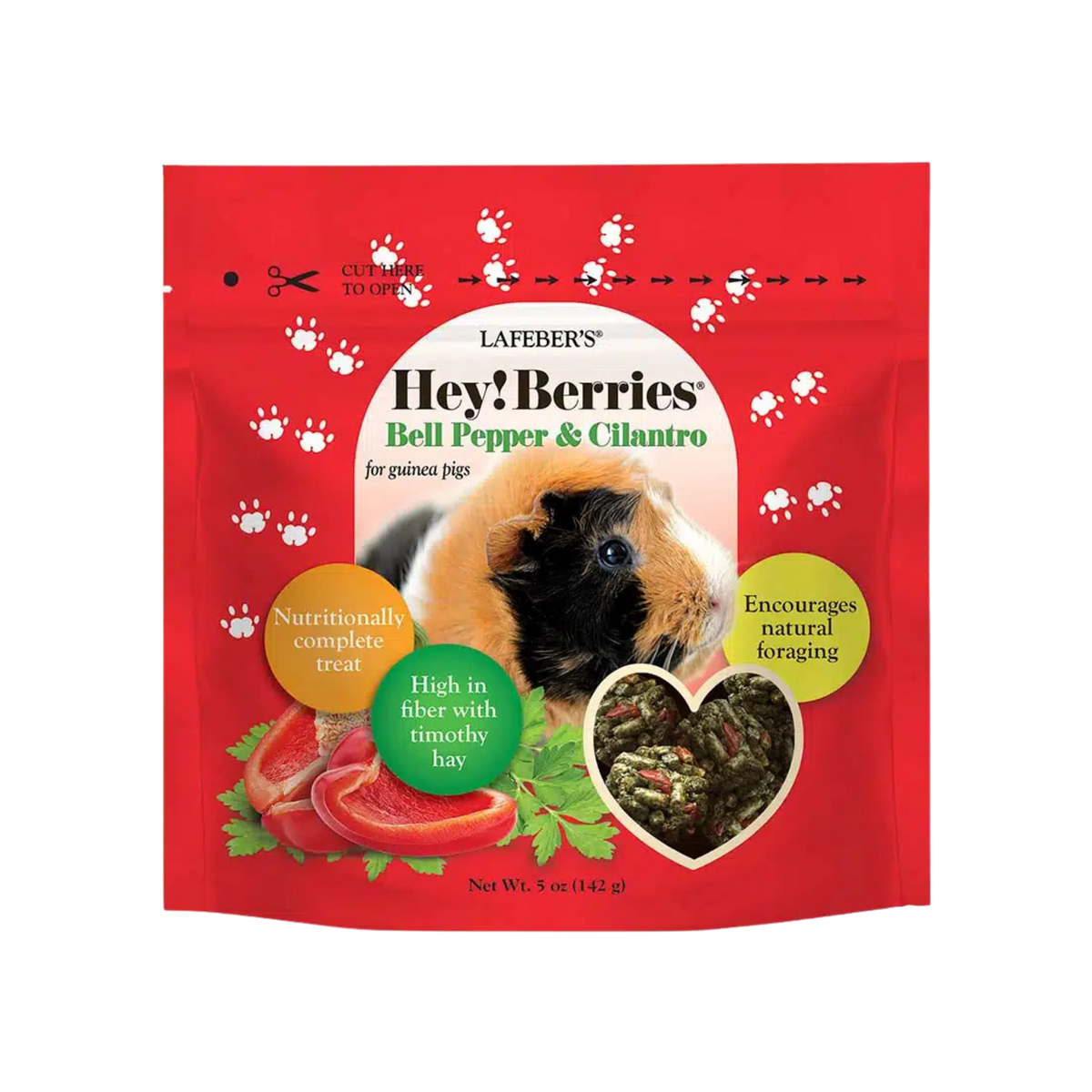 Lafeber's Hey! Berries Bell Pepper & Cilantro Treats for Guinea Pigs 5 oz