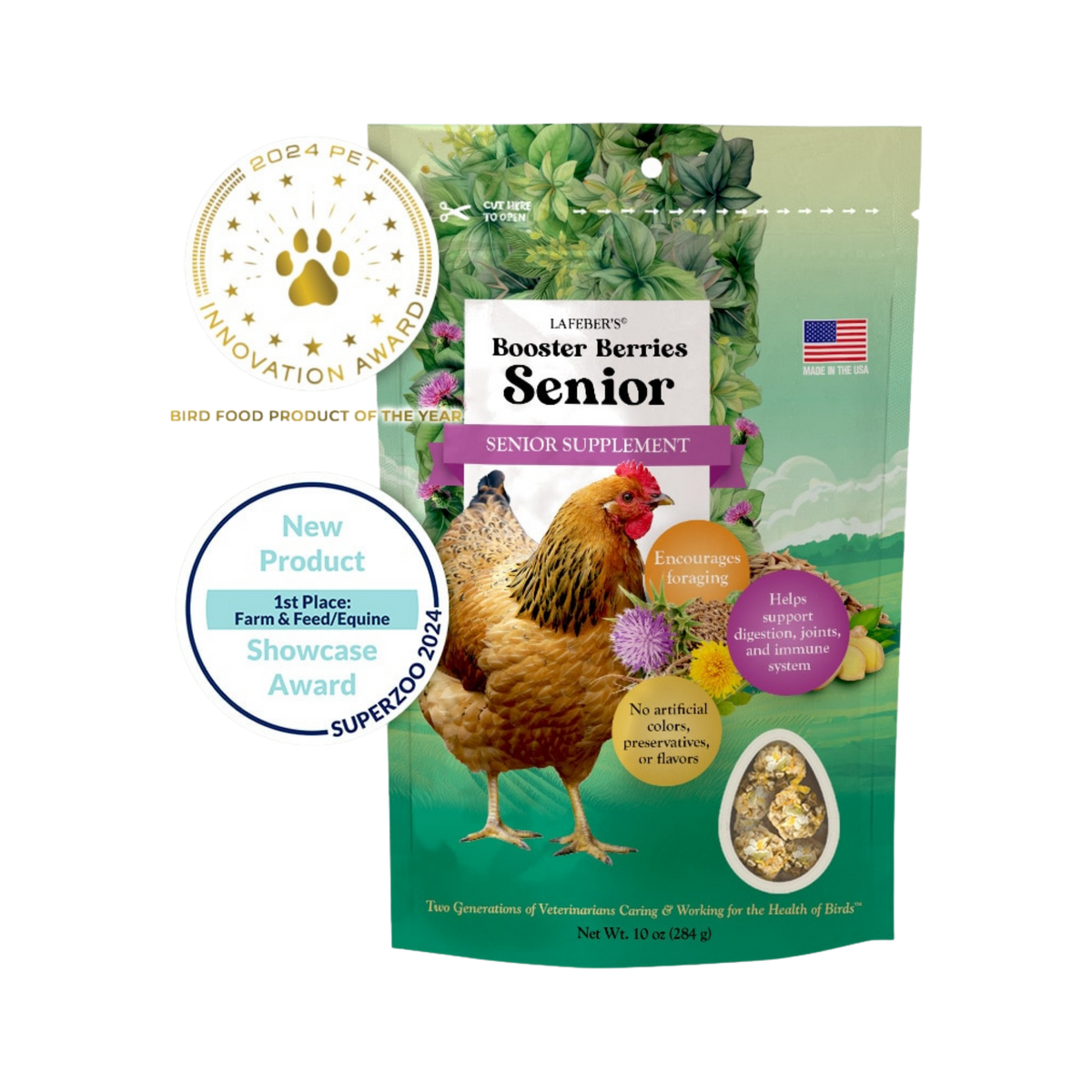 Lafeber's Booster Berries Senior Chicken Supplement 10 oz