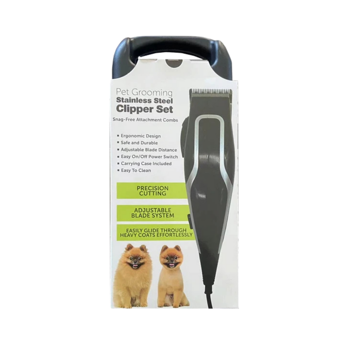 Kole Imports Pet Grooming Stainless Steel Clipper Kit
