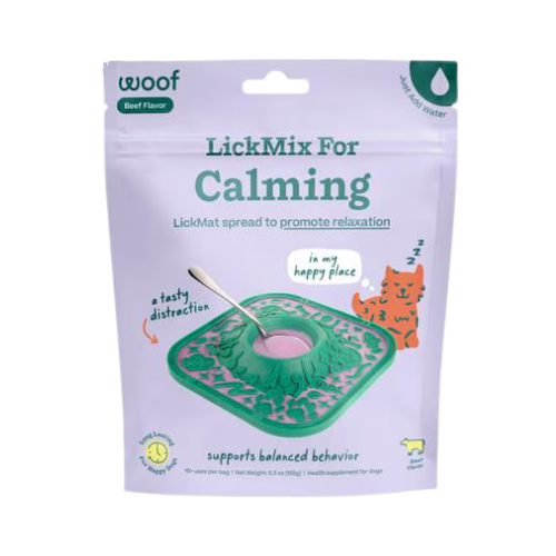 Woof Calming LickMix Lick Mat Spread for Dogs
