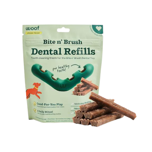 Woof Bite n' Brush Dental Refills Dog Treats
