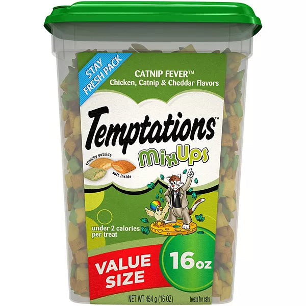 Whiskas Temptations MixUps Catnip Fever Flavor Crunchy and Soft Cat Treats
