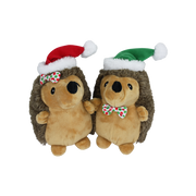 Multipet Holiday Hedgehogs Plush Dog Toy, Assorted 8 in