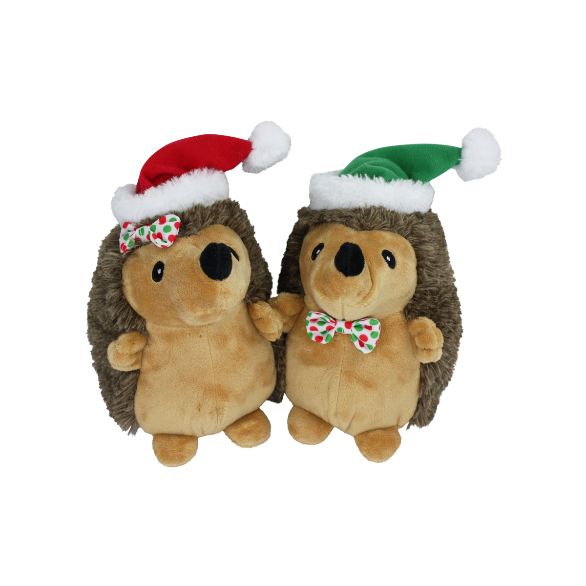 Multipet Holiday Hedgehogs Plush Dog Toy, Assorted 8 in