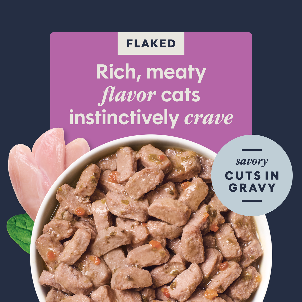 Instinct Flaked Rabbit Entrée in Savory Gravy Wet Cat Food