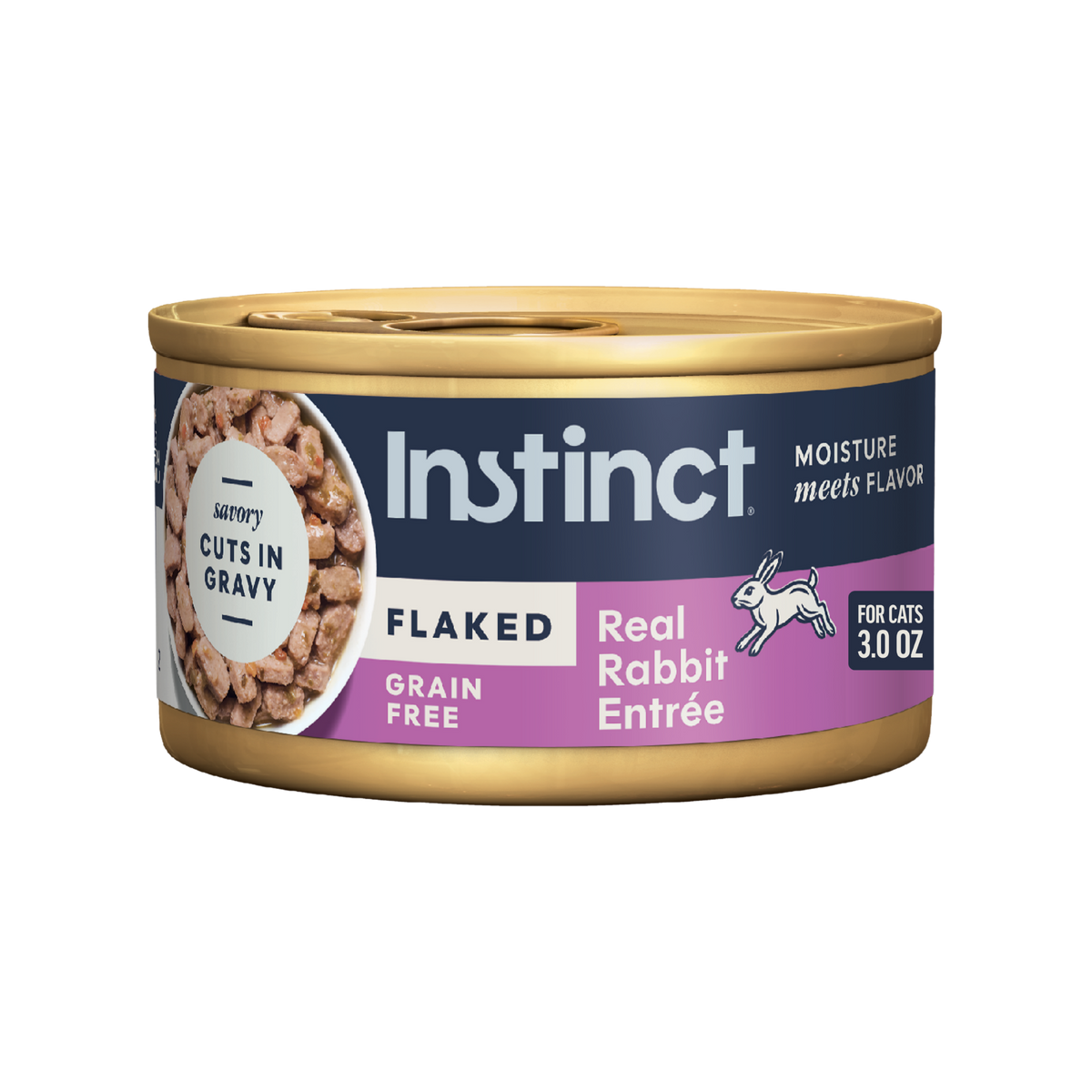 Instinct Flaked Rabbit Entrée in Savory Gravy Wet Cat Food