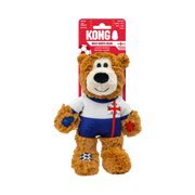 Kong Limited Edition Soccer England Wild Knots Bear Dog Toy 7 in