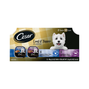 Cesar Loaf in Sauce Rotisserie Chicken & Filet Mignon Flavors Grain-Free Variety Pack Wet Dog Food