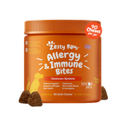 Zesty Paws Allergy & Immune Bites Soft Chews for Dogs 90 ct