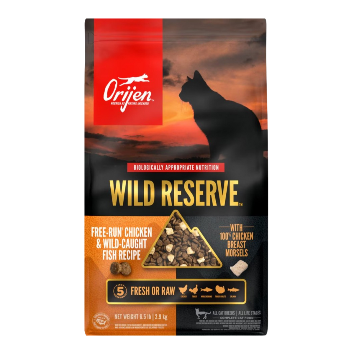 Orijen Wild Reserve Free-Run Chicken & Wild Caught Fish Recipe Dry Cat Food 6.5 lb