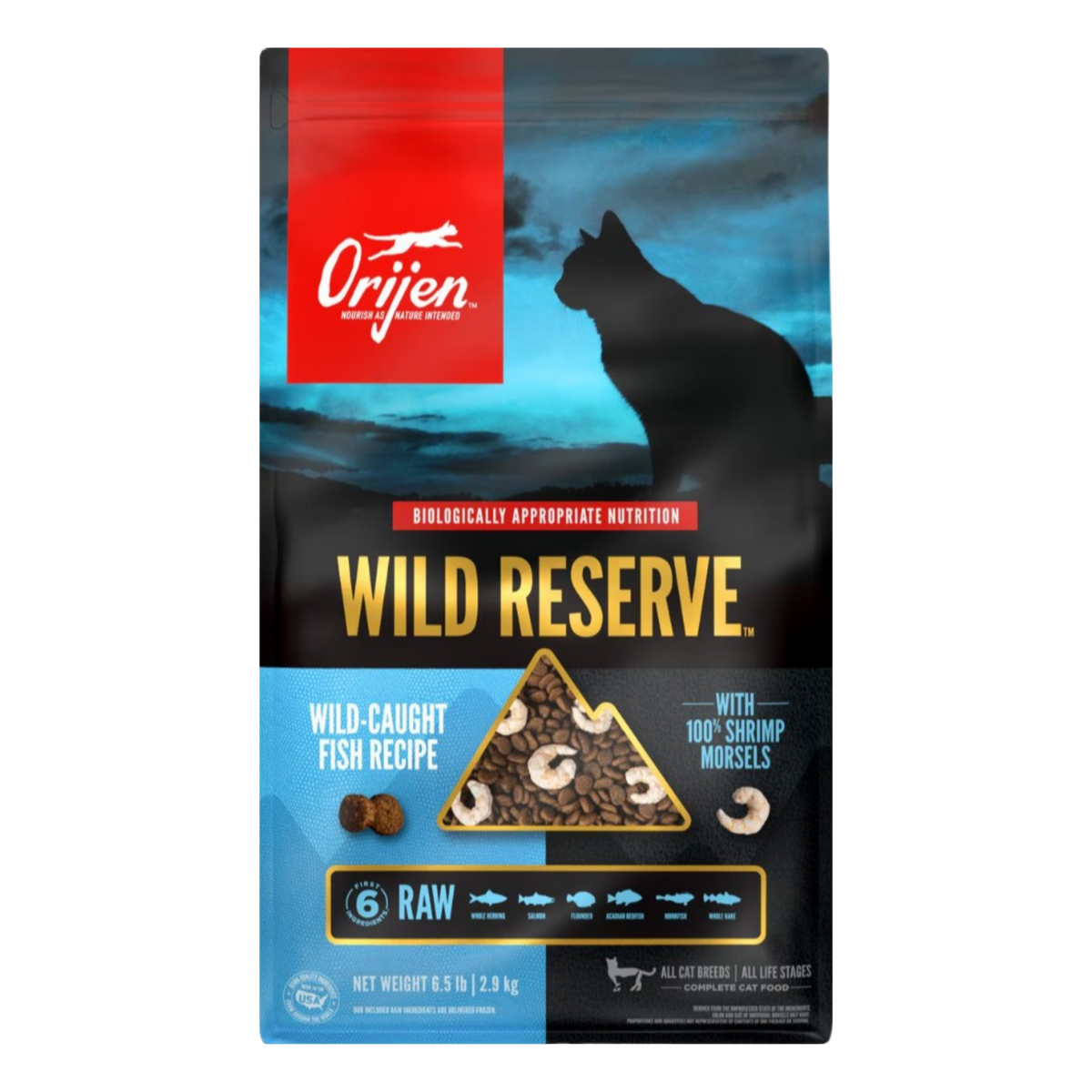 Orijen Wild Reserve Wild Caught Fish Recipe with Shrimp Morsels Dry Cat Food 6.5 lb