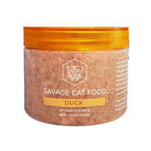 Savage Cat Raw Frozen Duck Tub Cat Food 12 oz