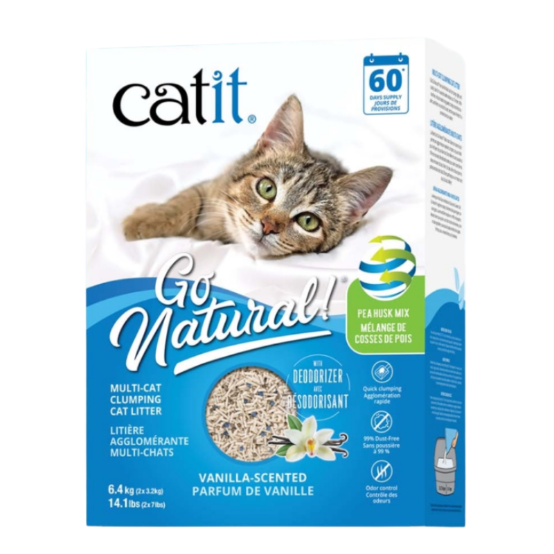 Catit Go Natural! Multi-Cat Clumping Cat Litter 14.1 lb