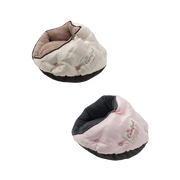 HAPPY TAILS Luxe Satin Burrow Cat Bed