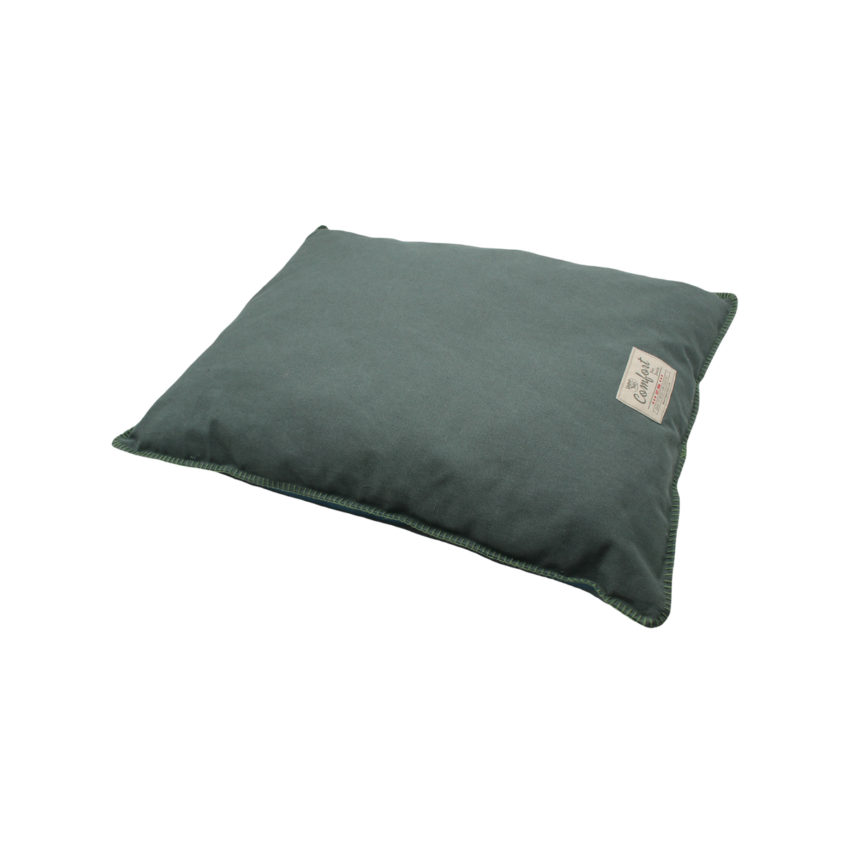 Happy Tails Stone Washed Lounger Pillow Bed- Sage 36 x 27 in