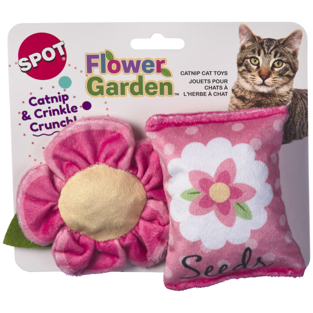 Spot Flower Garden Catnip Cat Toy 2 pk