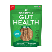 Dogswell Gut Health Jerky Dog Treats, Lamb Recipe 10 oz