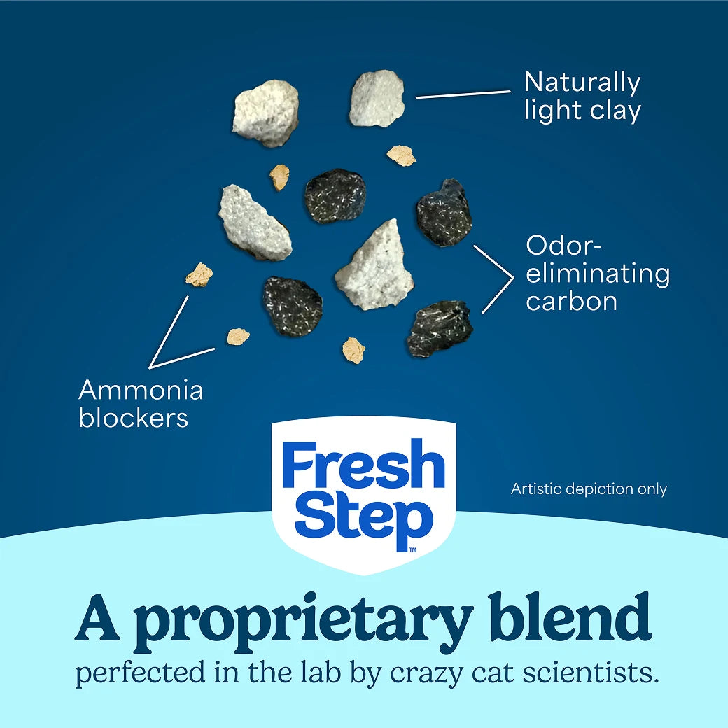 Fresh Step Odor Shield Light Weight Gain Scented Clumping Cat Litter