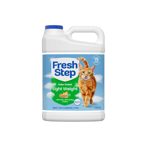 Fresh Step Odor Shield Light Weight Gain Scented Clumping Cat Litter