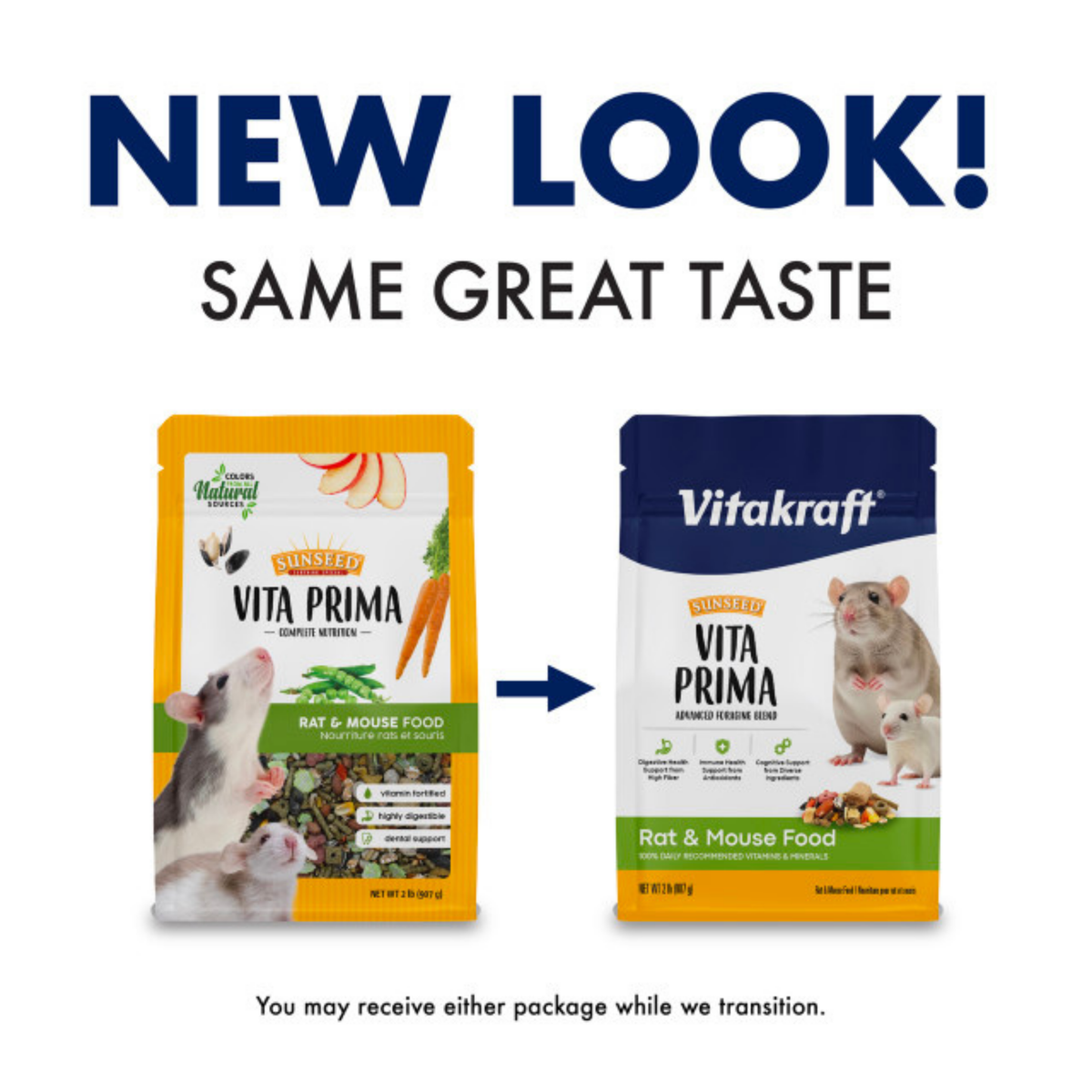 Sunseed Vita Prima Rat & Mouse Food 2 lb