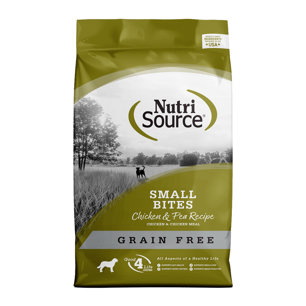 NUTRISOURCE Small Bites Grain-Free Chicken & Pea Recipe Dog Food