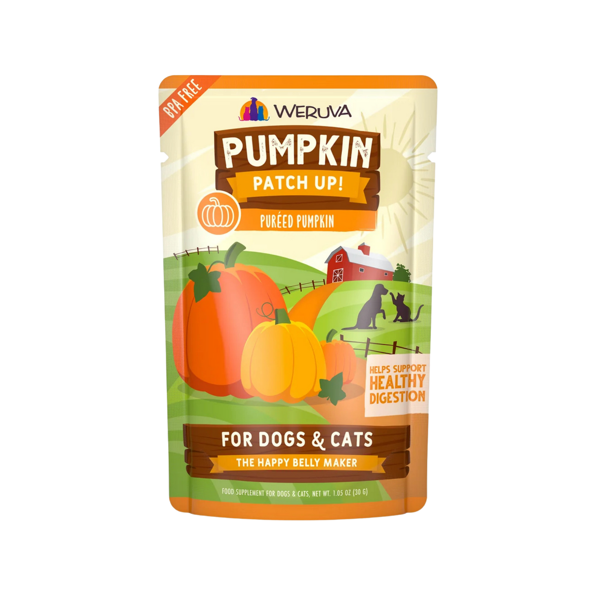 Weruva Pumpkin Patch Up! Pureed Pumpkin Food Supplement for Dogs & Cats
