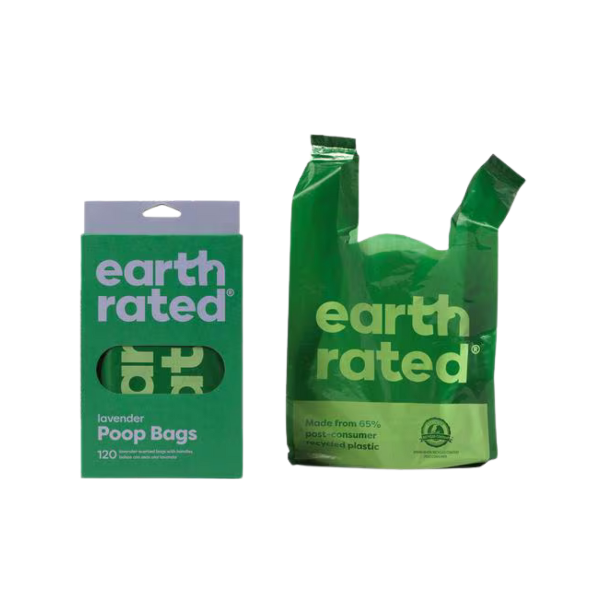 Earth Rated Lavender Scented Handle-Tie Dog Waste Bags 120 pk
