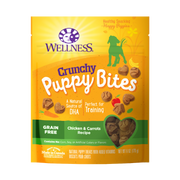 Wellness Puppy Bites Grain-Free Crunchy Chicken & Carrots Recipe Treats 6 oz