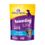 Wellness Rewarding Life Chicken & Lamb Recipe Dog Training Treats 6 oz