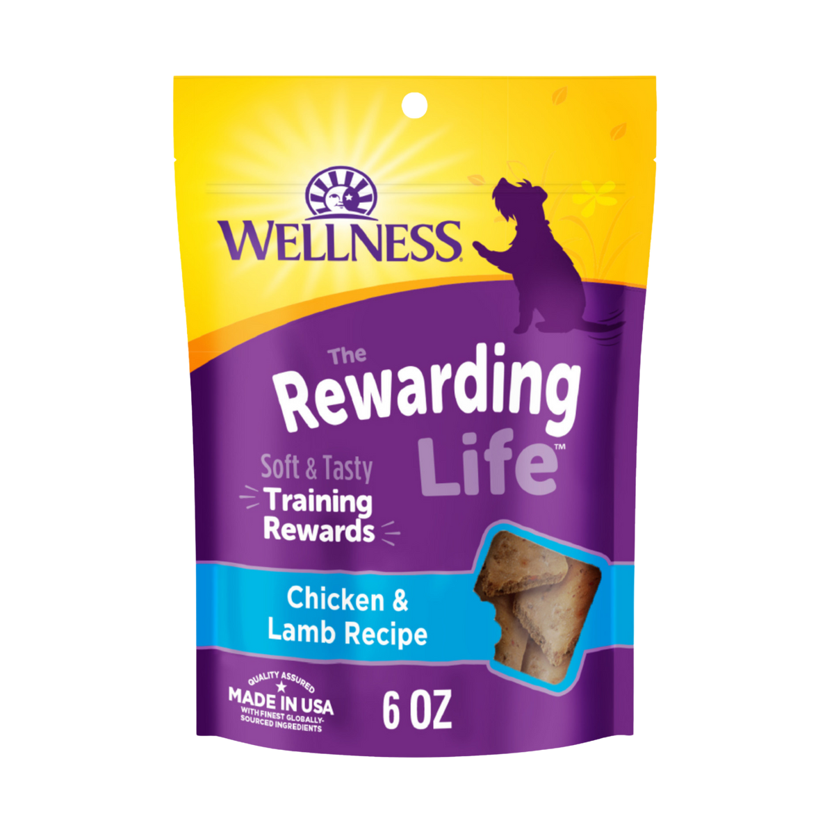 Wellness Rewarding Life Chicken & Lamb Recipe Dog Training Treats 6 oz