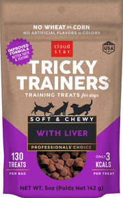 Cloud Star Tricky Trainers Soft & Chewy with Liver Training Treats for Dogs