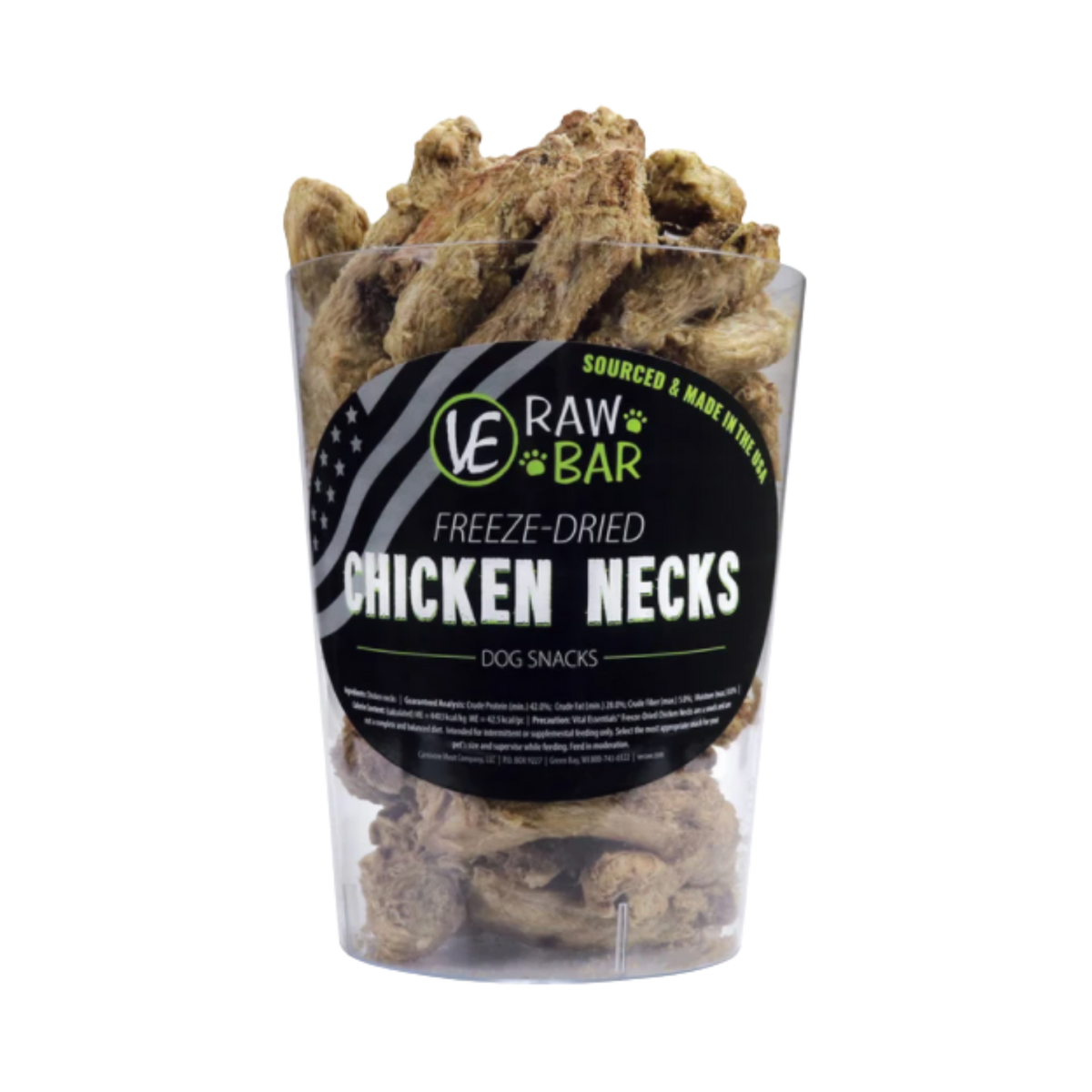 Vital Essentials Freeze-Dried Chicken Neck Dog Treat