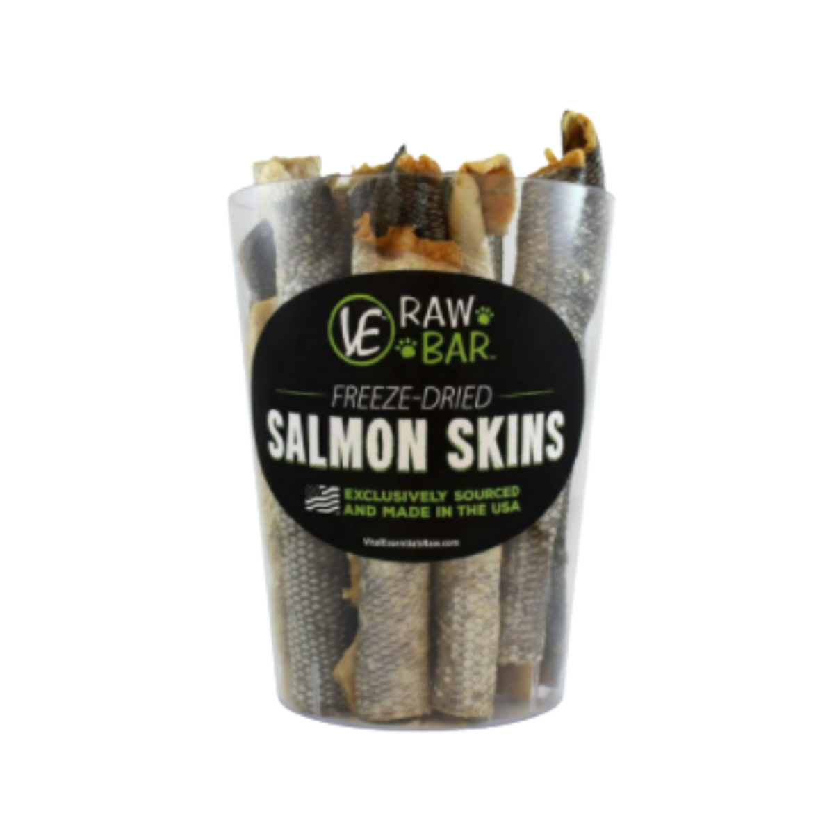 Vital Essentials Freeze-Dried Salmon Skin Dog Treat