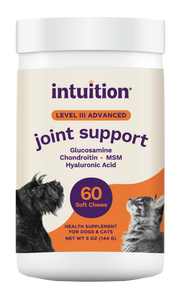 Intuition Level 3 Joint Support Soft Chew Health Supplement for Dogs & Cats 60 ct