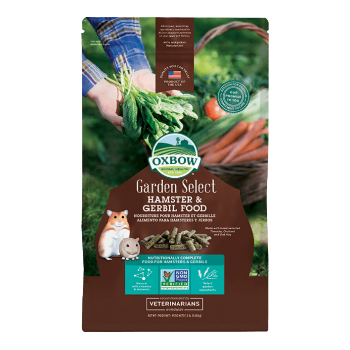Oxbow Garden Select Hamster & Gerbil Food 1.5 lb