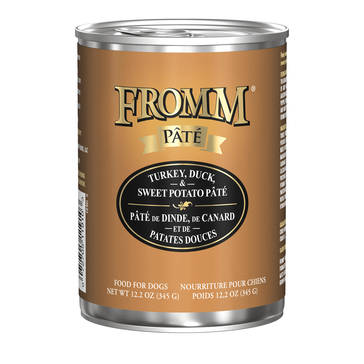Fromm Turkey, Duck & Sweet Potato Pate Grain-Free Canned Dog Food