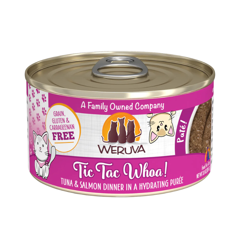 Weruva Classic Cat Tic Tac Whoa! Tuna & Salmon Pate Grain-Free Canned Cat Food